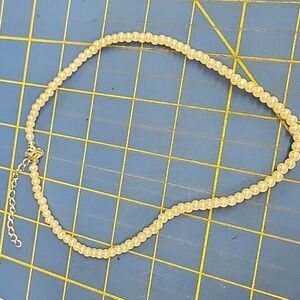 Pearl Faux 16" + 3" Extension Necklace